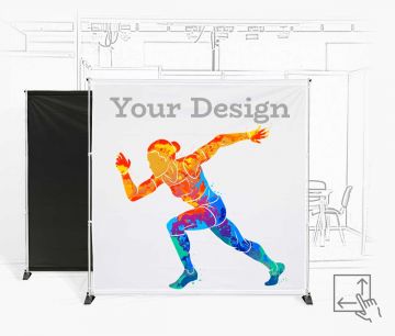 Tekstilni banner s crnom stražnjom stranom I Window2Print