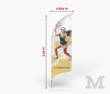 Alu Beachflag Bend M - Fan Zone | Window2Print