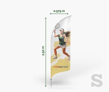 Alu Beachflag Bend S - Fan Zone | Window2Print
