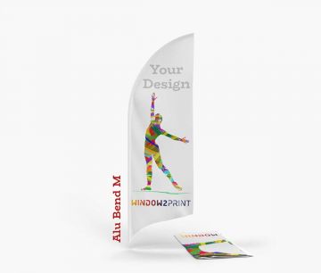 Alu Beach Flag Bend M - ispis - Window2Print