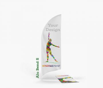 Alu Beach Flag Bend S - ispis - Window2Print