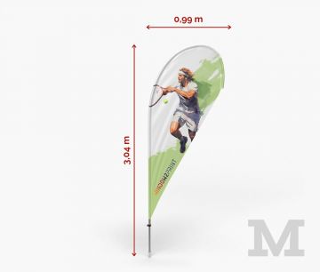 Classic Beachflag Drop M - Fan Zone | Window2Print