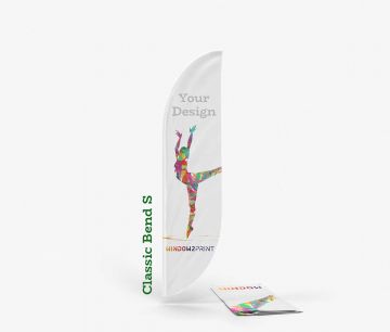 Classic Beach Flag Bend S - ispis - Window2Print