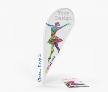 Classic Beach Flag Drop L - ispis - Window2Print