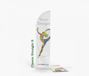 Classic Beach Flag Straight S - ispis -  Window2Print