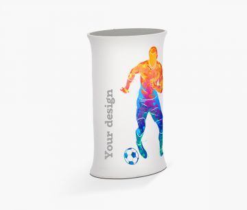 Promocijska miza tekstilna - ovalna | Window2Print