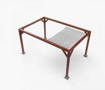 Pergola Nadstrešnica Classic - 250 x 400 cm - vodootporna - bijela