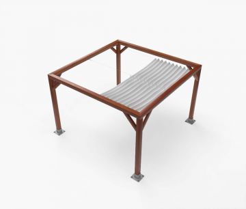 Pergola Nadstrešnica Classic - 300 x 300 cm - vodootporna - bijela