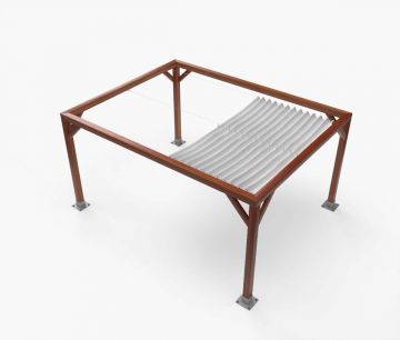 Pergola Nadstrešnica Classic - 300 x 400 cm - vodootporna - bijela