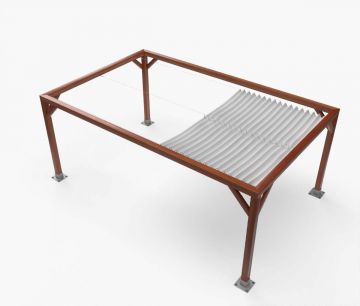 Pergola Nadstrešnica Classic - 300 x 500 cm - vodootporna - bijela