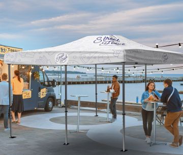 Promotivni šatori Veliki 3 x 6 m s krovom