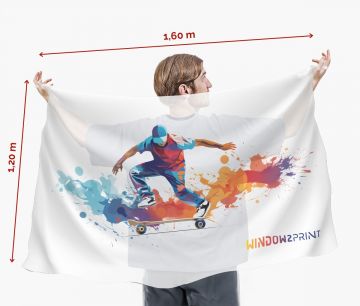 Zastava plašt 160 x 120 cm - Fan Zone | Window2Print
