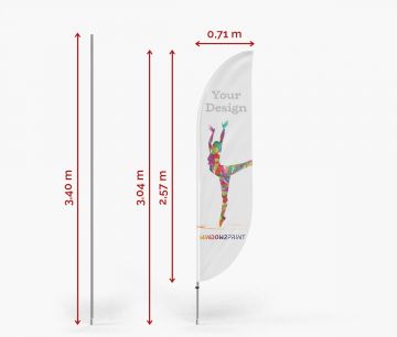 Classic Beach Flag Bend M