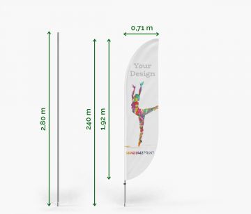 Classic Beach Flag Bend S
