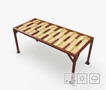 Tenda sa zaštitnom trakom - vodootporna - bež - Window2Print