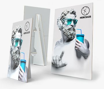 HERCULES Samostojeći reklamni zaslon 70,70x100 | W2P