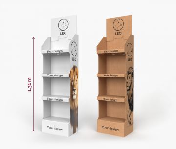 LEO Polični zaslon 41,5 x 28,5 x 131 cm | W2P