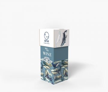 Kutija za vino s poklopcem - za jednu bocu - Catus | Window2Print