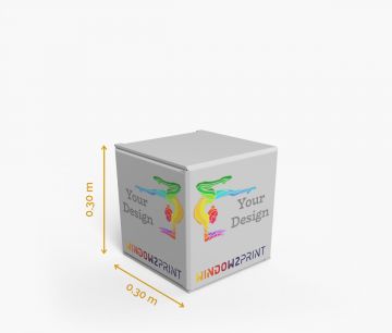 Kartonska kocka 30 cm- Window2Print