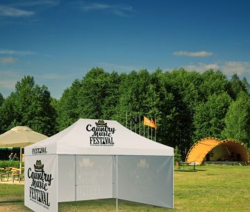 Promotivni šatori Veliki 3 x 6 m s krovom i zidovima