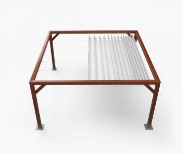 Pergola Nadstrešnica Premium - vodootporna - bijela
