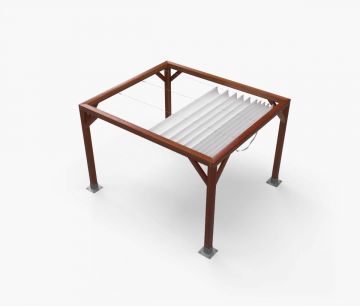 Pergola Nadstrešnica Premium - 250 x 300 cm - vodootporna - bijela