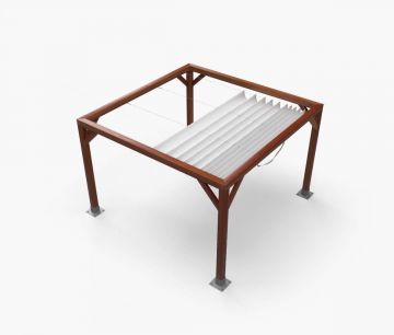 Pergola Nadstrešnica Premium - 300 x 300 cm - vodootporna - bijela