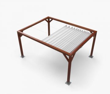 Pergola Nadstrešnica Premium - 300 x 400 cm - vodootporna - bijela