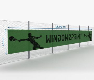 Tenis blende 1800 x 200 cm  | Window2Print