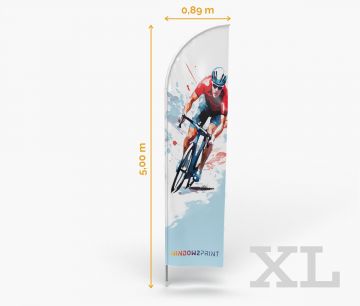 Beachflag Straight XL - Fan Zone | Window2Print