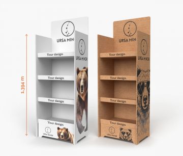 URSA MINOR Polični zaslon 60 x 40 x 139,4 cm | Window2Print