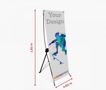 X-banner 60 x 160 cm - Window2Print