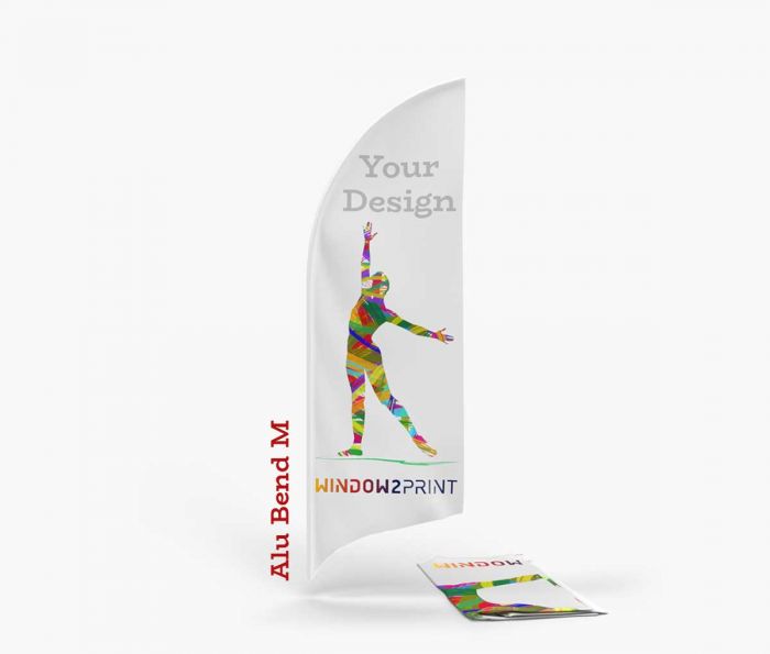 Alu Beach Flag Bend M - ispis - Window2Print