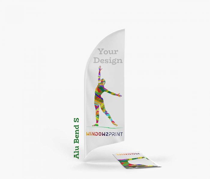 Alu Beach Flag Bend S - ispis - Window2Print
