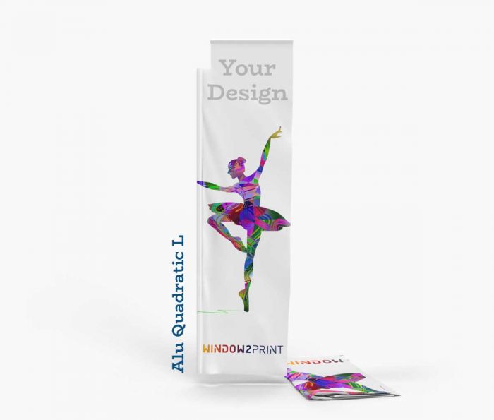 Alu Beach Flag Quadratic L - ispis - Window2Print