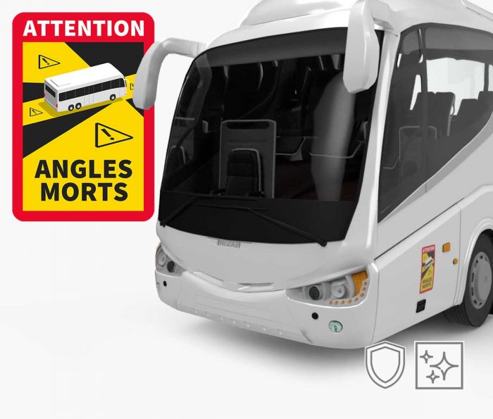 Naljepnica Angles Morts- Liveni vinil sa sjajnom laminacijom- BUS - Window2Print