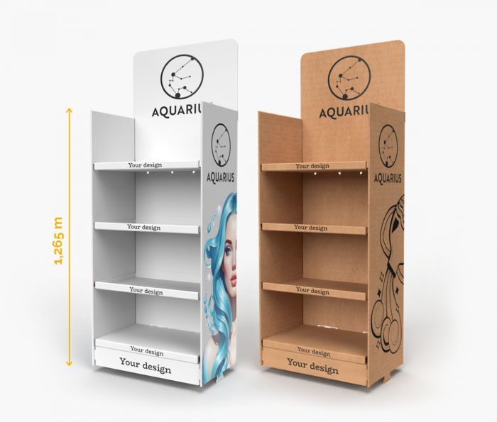 AQUARIUS Polični zaslon 60 x 40 x 126,5 cm dvije verzije | Window2Print