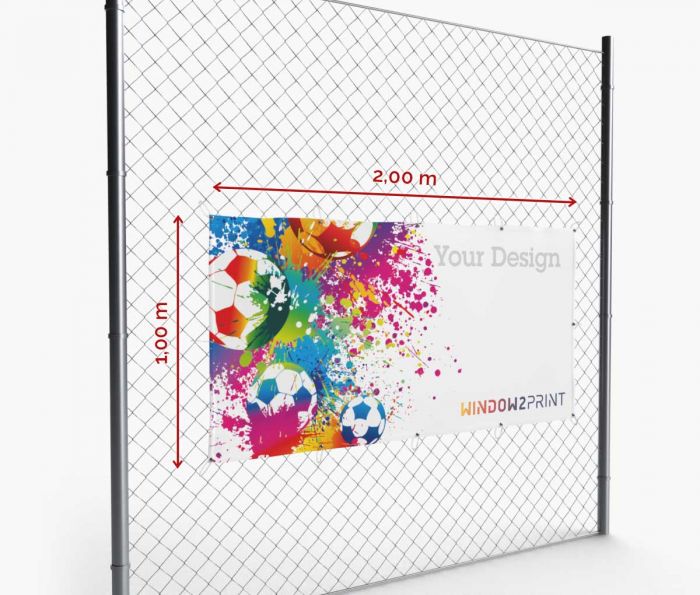 Baneri pvc za ograde - PVC reklamni banner 200 x 100 cm | Window2Print