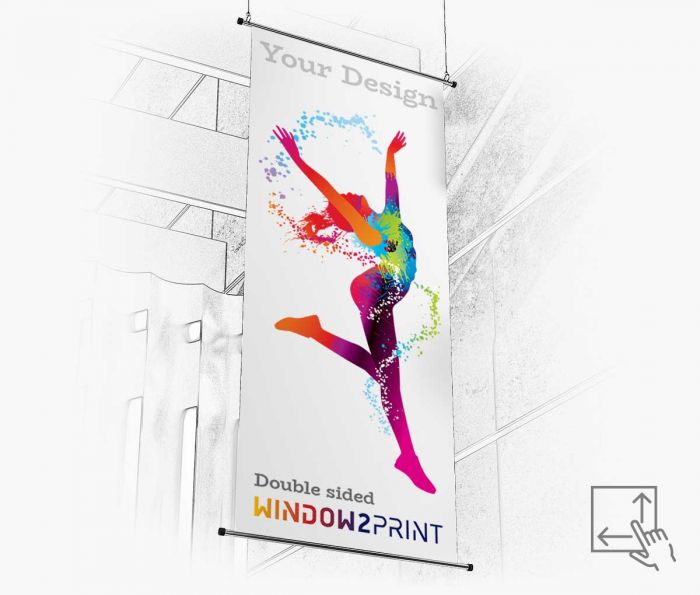Blockout banner za dvostrani ispis - Window2Print