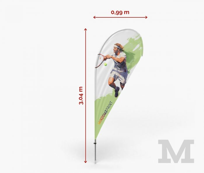 Classic Beachflag Drop M - Fan Zone | Window2Print