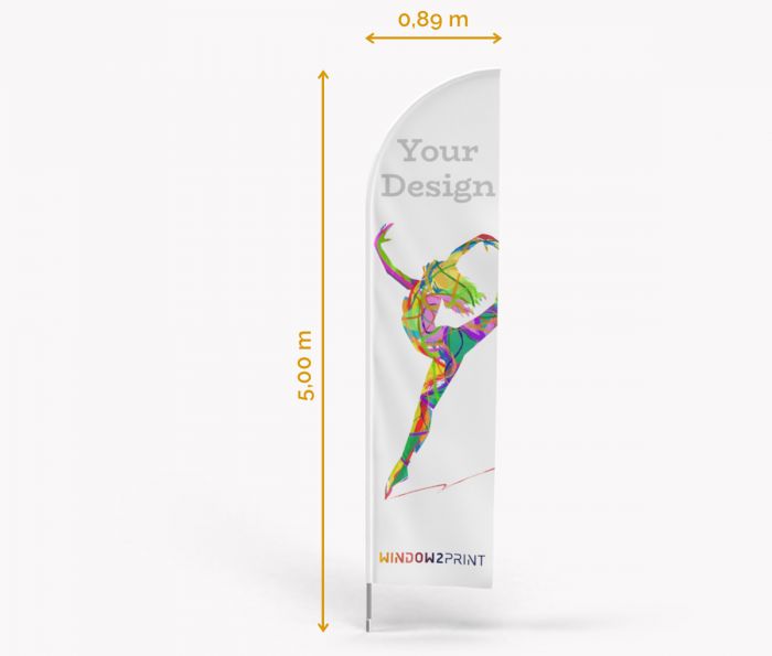 Classic Beachflag Straight XL - Window2Print