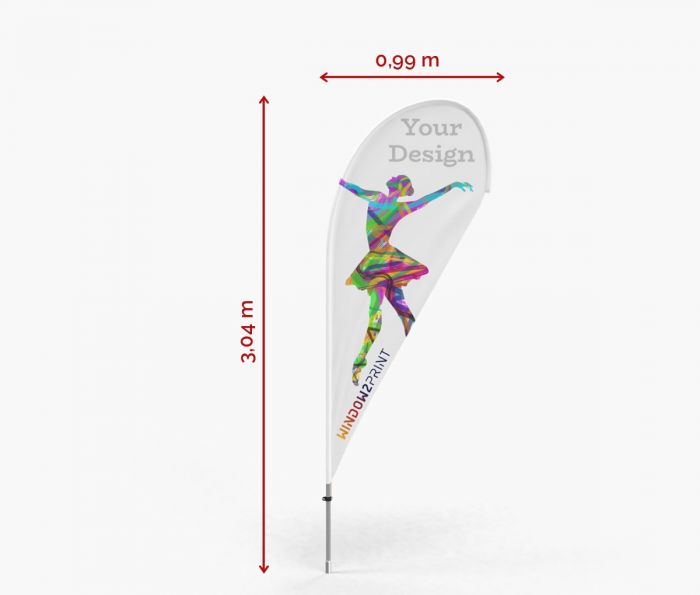 Classic Beachflag Drop M | Window2Print