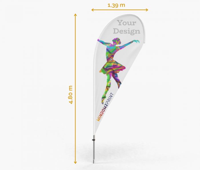 Classic Beach Flag Drop XL | Window2Print