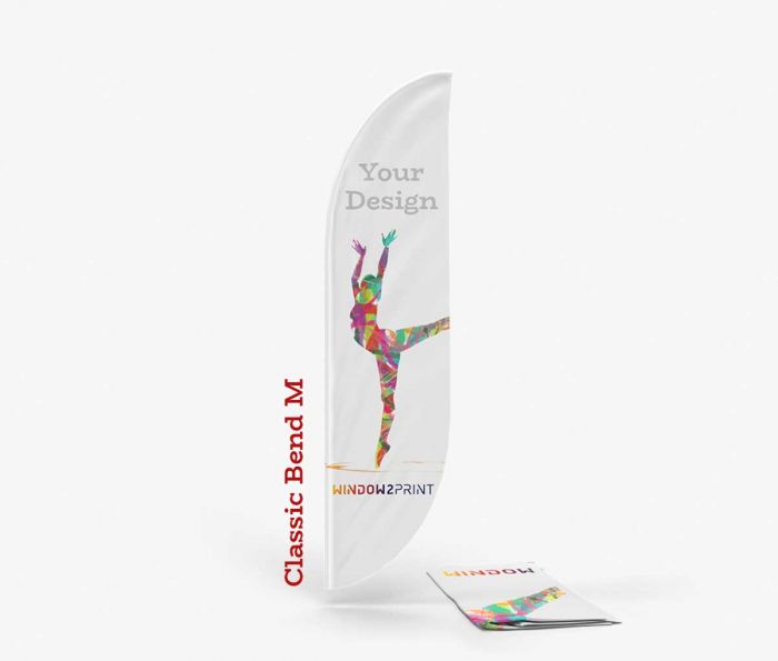 Classic Beach Flag Bend M - ispis - Window2Print