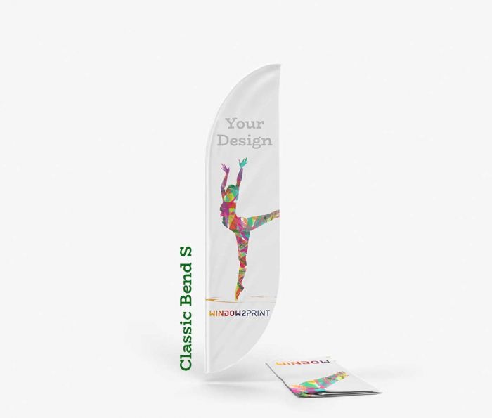 Classic Beach Flag Bend S - ispis - Window2Print