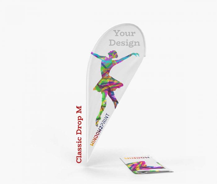 Classic Beach Flag Drop M - ispis - Window2Print