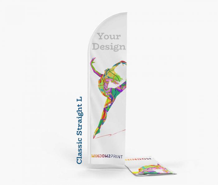 Classic Beach Flag Straight L - ispis - Window2Print