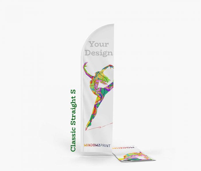 Classic Beach Flag Straight S - ispis -  Window2Print