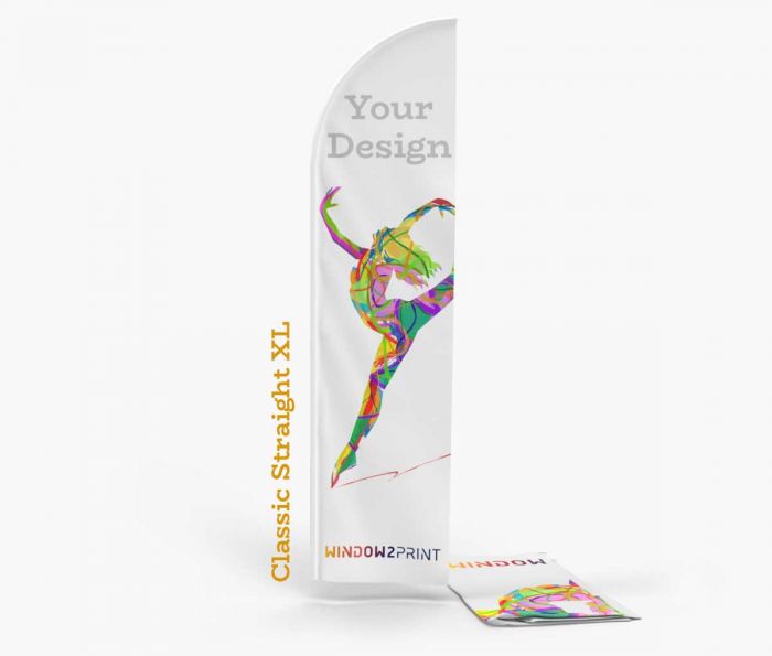 Classic Beach Flag Straight XL - ispis - Window2Print