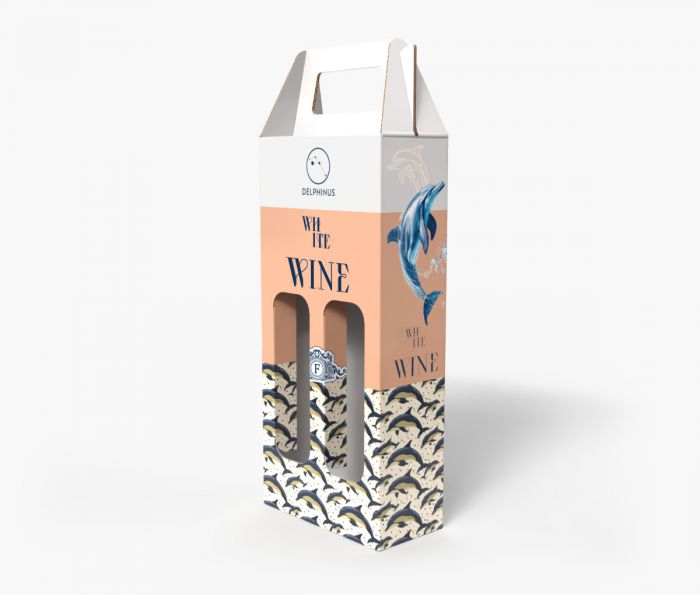 DELPHINUS Geschenkbox für zwei Flaschen | W2P